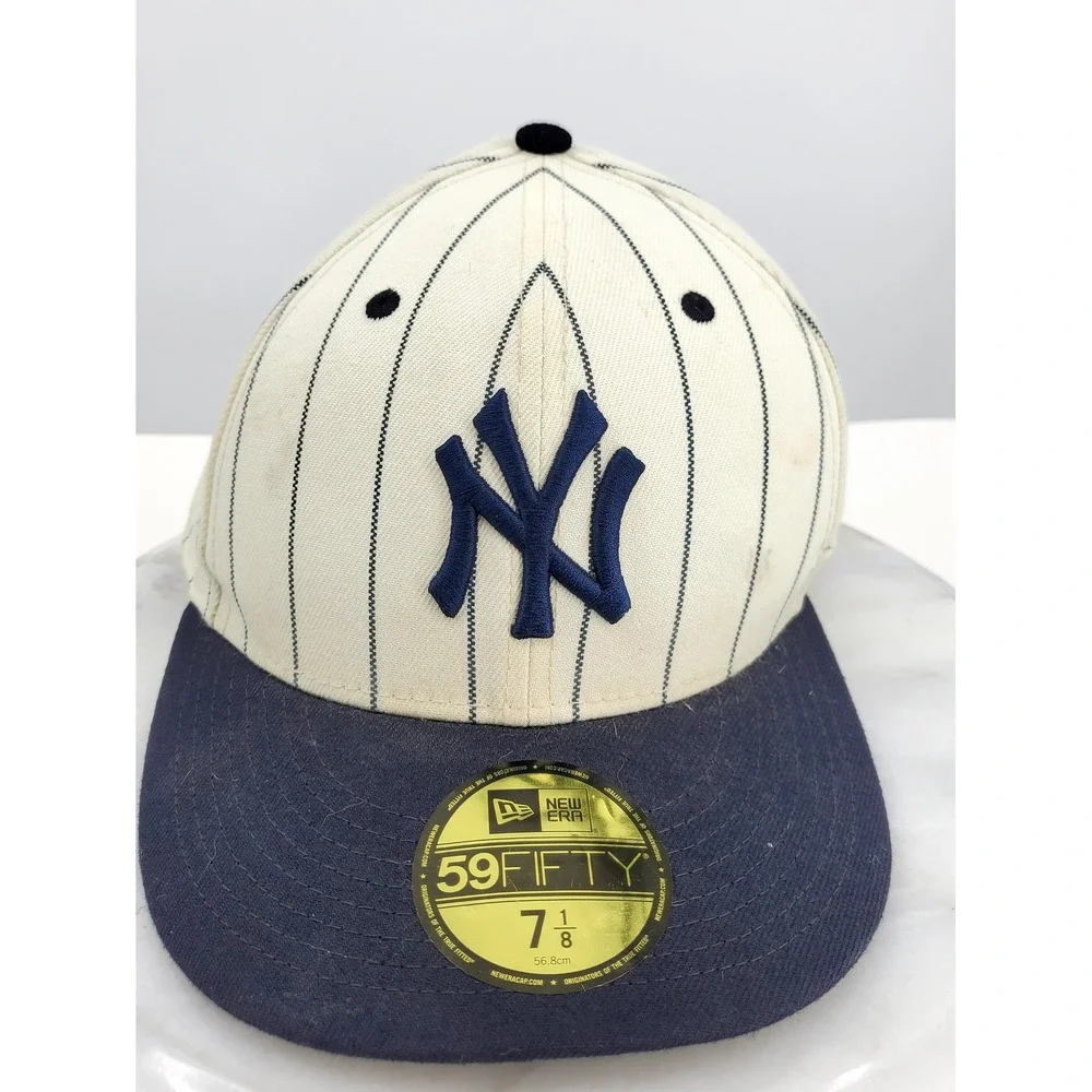 New Era 59FIFTY New York Yankees Pinstripe Fitted Hat 1996 World Series 7 1/8